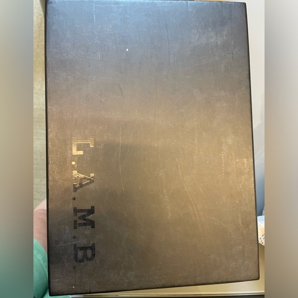 L.A.M.B. High heeled brushed metallic rustic closed toed shoes women’s size 5.5 - Picture 8 of 8